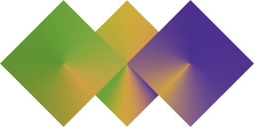 logo with three squares